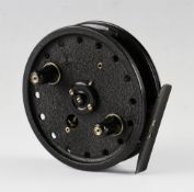 Allcock’s Perfection Flick-em 4” alloy trotting reel: 2 screw cap, face plate brake adjuster,