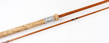 Fine B James and Son England Richard Walker MkIV carp rod - 10’2” two-piece-with red Agate lined