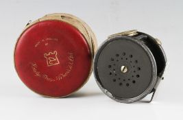 Hardy Bros The Perfect post war alloy salmon fly reel – ribbed alloy foot (slight knock to one