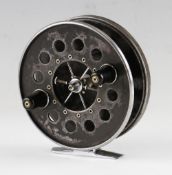 Allcock Aerial black alloy centre pin reel - 4.5