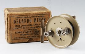 Good Grice & Young Ltd Christchurch England Orlando Minor beach casting reel - 3 5/8” spool dia,