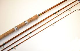 Scarce Ogden Smiths Ltd London “Warren Hastings Combination” split cane coarse rod with two tops –