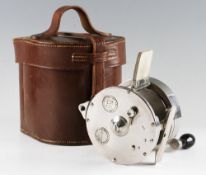 Rare Hardy Bros Alnwick Zane Grey rare big game reel and makers original fitted case - rare 4 3/