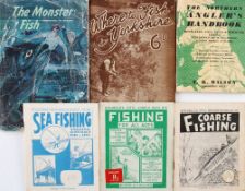 Booklets – Collection of 6, Wilson Northern Hand books Coarse, Sea Fishing, Where to fish in