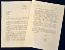 Richard Walker Letter 1983 – 11th May 2x page 8x paragraph typed letter hand signed Dick - with