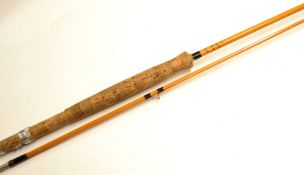 Hardy The Phantom Holokona fly rod Ser No H52327– 10ft 2pc split cane – line 7# - agate lined butt