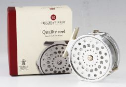 House of Hardy The Bougle Mk.IV alloy raised pillar fly reel – 3.5” dia rim tension regulator,