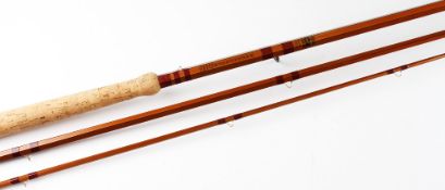 Fine Bruce & Walker Hand Built Hexagraph Salmon fly Rod - The Bruce Salmon Deluxe 16’6” three-