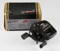 Abu Garcia Ambassadeur 823 casting reel, level wind, star drag, adjustable brake, good, c/w
