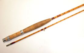 Fine Hardy Bros “The CC De France” No.42 palakona fly rod ser no J5364 – 8ft 6in 2pc - line 5# -