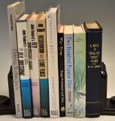 Fly and Fly Tying Fishing Reference Books (9)- authors incl John Veniard (3); JR Harris; W.H