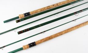 Pair of Davenport and Fordham Poole Dorset “Farstrike” Peter Stone Signature coarse rods: “Specimen”