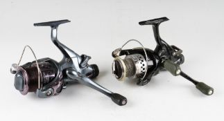 2x Hi Tech bait running spinning reels: Okuma High Performance Epix Pro EPB 30 fixed spool reel with