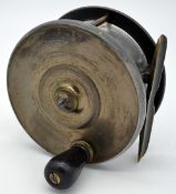 Interesting Malloch’s Patent Sun &Planet Patent brass and alloy multiplying salmon fly reel: 4