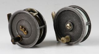 Westley Richards & Co Ltd Birmingham Uniqua style alloy trout fly reel- 3” dia -smooth brass alloy