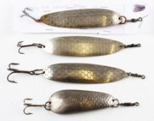 Collection of Hardy Bros big game fishing spoons (4) – Hardy Bros Extra Heavy Kidney Spoon half