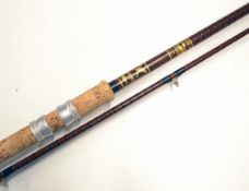 Bruce and Walker MK.IV Avon glass fibre rod – 11ft 2pc Glass Compound Taper – agate lined butt and