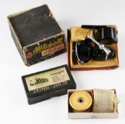 Mitchell Prince 308 spinning reel, black finish, folding handle, c/w spare spool in correct maker’