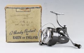 Hardy The Exalta Mk2 spinning reel: Full LH bail arm, alloy spool with 2 blade drag adjuster, on/off