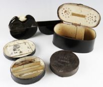 4 Various Bait & Cast Tins: W J Cummins, Paul’s unique tackle box, unnamed example together with a