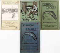 Alexander Martin Fishing Trade Catalogues, Well illustrated with colour plates of flies 3 various