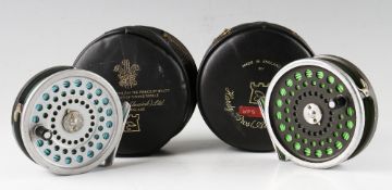 Hardy Marquis #8/9 trout fly reel: with black ebonite handle, two screw drum release latch, back