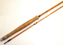Fine Hardy Bros “The J.J.H Triumph” palakona fly rod ser. no H7190S - 8’9” 2pc - line 6# - clear