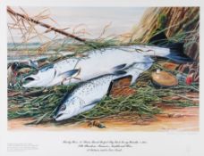 Seddon, Andrew John (after) signed ltd ed titled “Hardy Bros 3 7/8 inch Brass Face Perfect Fly Reel,