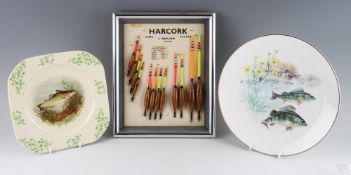 Harcork Advertising Float Card, 12 Day Glo floats mounted on official shop card f&g 29 x 24cm