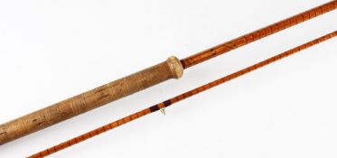 B James and Son England Richard Walker Mk.IV split cane carp rod - 10’2” 2pc with replaced Fuji