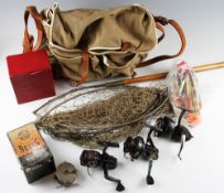 Fishing Equipment, To include 4 reels K P Morritt’s Intrepid, D.A.M. Quick Pirate 1 & 2, Seminole,