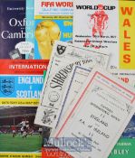Selection of big match programmes to include 1949 England v FA of Ireland (Eire), 1950 Wales v