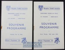 1949/50 Shropshire Senior Cup final match programmes Shrewsbury Town v Wellington Town 10 April 1950