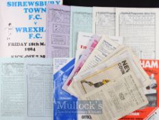 Selection of assorted football programmes to include 1945/46 Port Vale v Wrexham, 1946/47 Newport