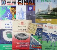 FA Cup Final football programmes 1951, 1952, 1973, 1998, 1953 FA Cup final seat ticket, plus 1963