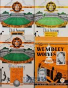 Wolverhampton Wanderers 1947/48 v Aston Villa football programme 1949/50 v Blackpool (FAC), 1950/
