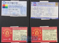 1998/99 Manchester Utd premier league match tickets homes v Sheffield Wednesday, Aston Villa,