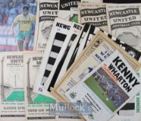 Collection of Newcastle Utd football programmes homes 1956/57 Arsenal 1954/55 Aston Villa, 1957/58