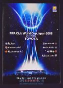 2008 FIFA World Club Cup presented by Toyota Japan football programme featuring Gamba Osaka v