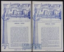 1948/49 Shrewsbury Town v Denaby Utd football programme 20 November, v Doncaster Rovers 12