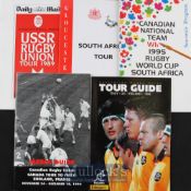 Selection of Rugby Tour Guides, 1989-1996: USSR to UK 1889, Gloucester to South Africa 1994,