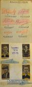 1930s Rugby Autograph Book packed with ‘caps’ etc: Splendidly home-designed with pics and drawings
