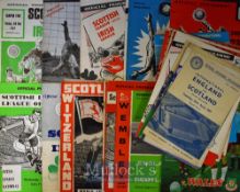 Selection of Scotland International Football Programmes to include v England 1956, 1957, 1958, 1960,
