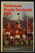 1972-3 Hardback First Edition, Rothman’s Rugby Yearbook: Excellent apart from mild browning to edges