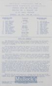 1968/69 Shrewsbury Town v Wellington Town 14 May 1969 match programme Shropshire Senior Cup final