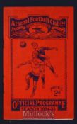 1934 England v Italy football programme 14 November 1934 at Highbury Stadium. Good, slight rusty