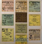 NZ Big Match Rugby Tickets Display, mounted & framed but not glazed (10): All at Athletic Park,