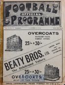 1913/14 Liverpool v Middlesbrough Football Programme date 13/12/13. Programme has a cellotaped edge.