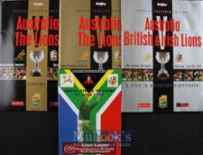 1997/2001 British & Irish Lions Rugby Programmes & Tickets (4): Full set of three Australia v