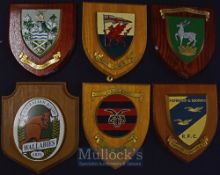 Rugby Club etc Decorative Shield-Shaped Plaques (16): A great collection of the standard brown